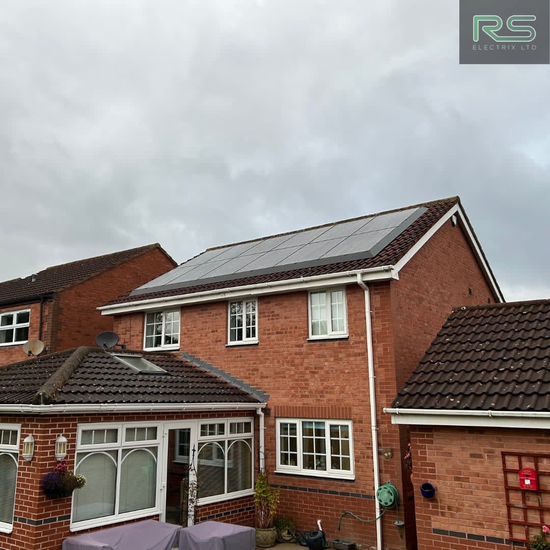 Residential rooftop solar panel installation by Renewable Specialists