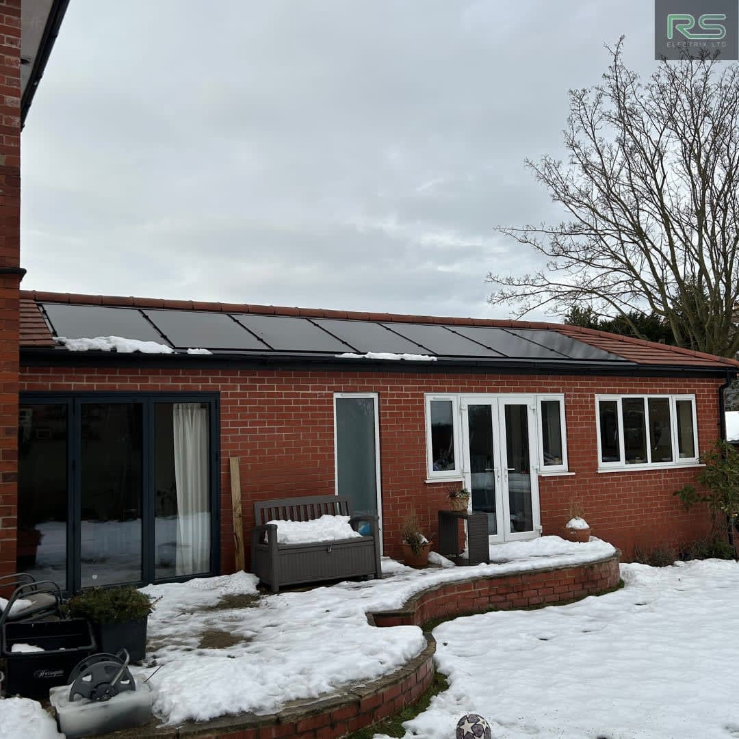 Residential solar panels performing in winter conditions