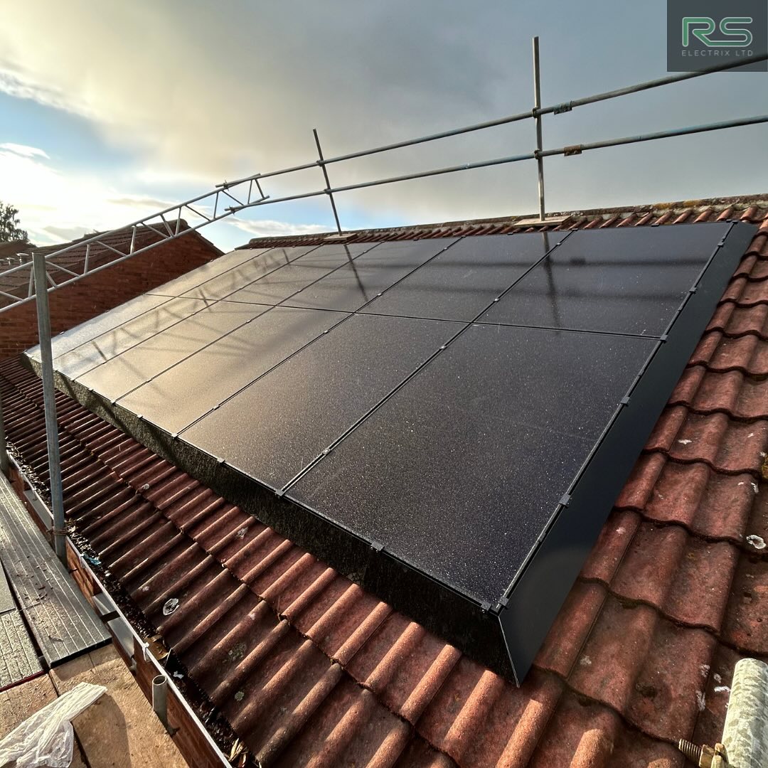 All-black solar panels installed on the Abotts Way roof