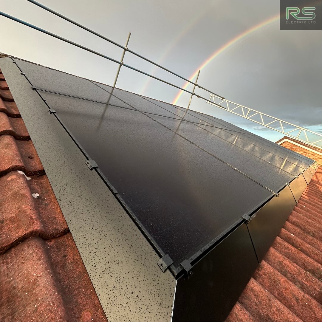 Detailed view of the Abotts Way rooftop solar array