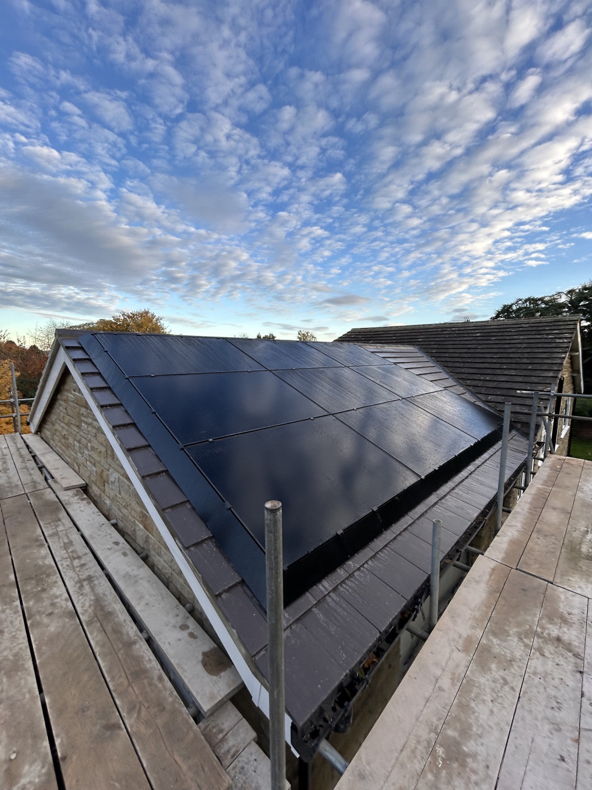 AIKO and LONGi all-black solar panels with SolaSkirt protection