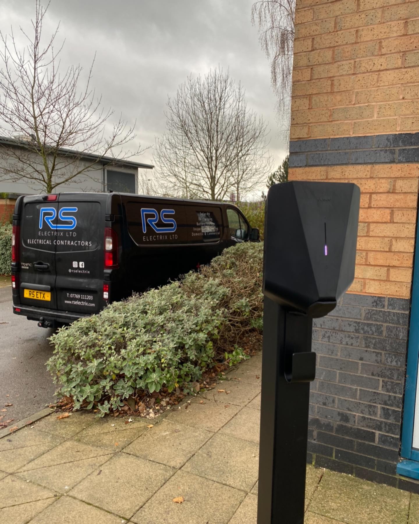 Commercial EV charging equipment completed at the Lockyers site