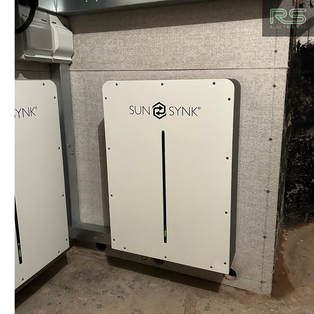 Sunsynk battery storage installed at the Otley Road property