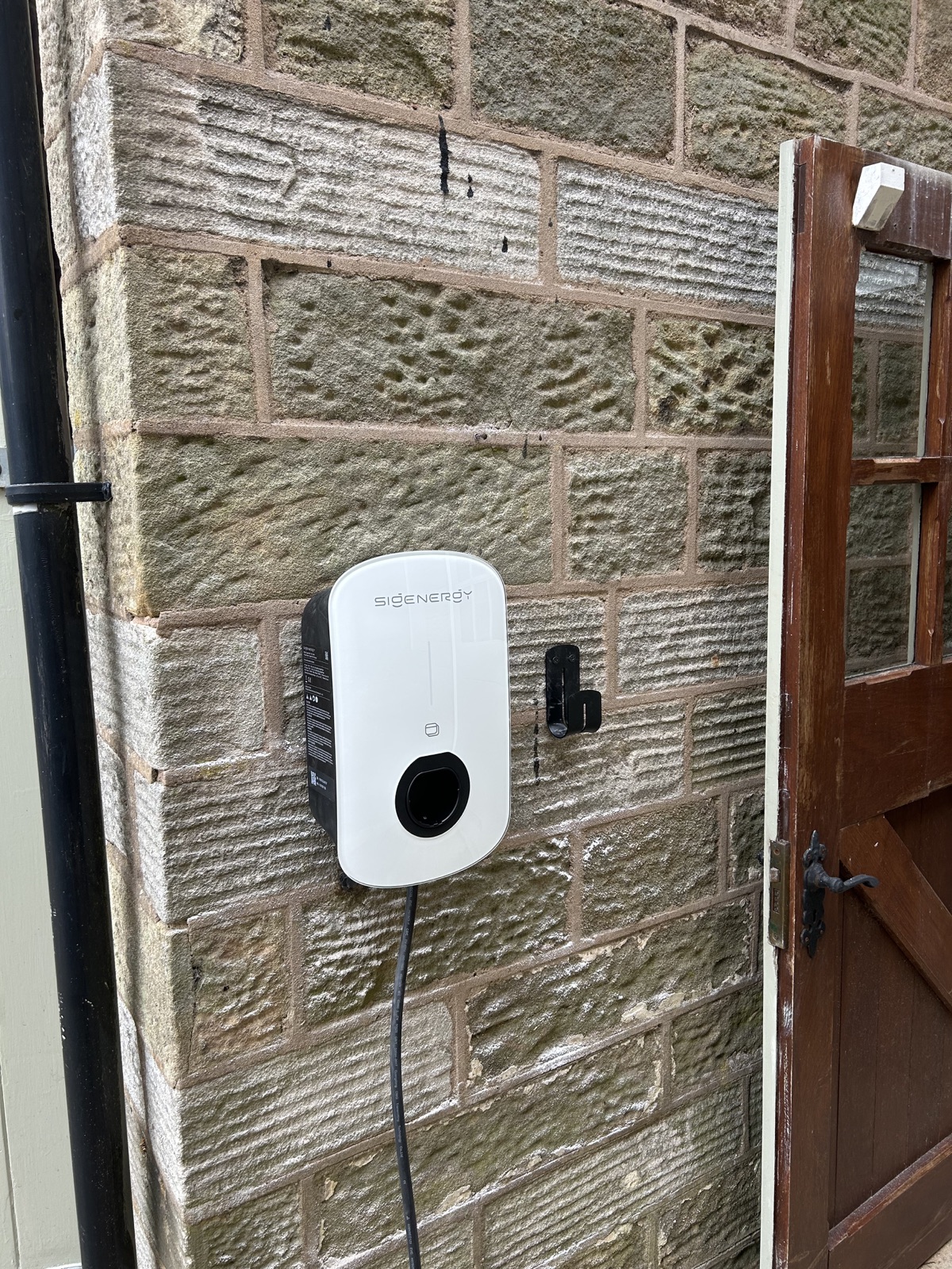 Completed Sigenergy EV charge point installation in Summerbridge