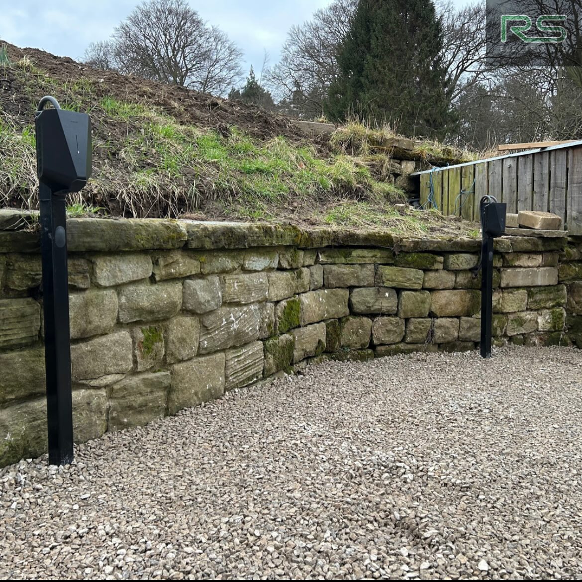 EV charge points installed at Woodside Lodge on the Harewood Estate